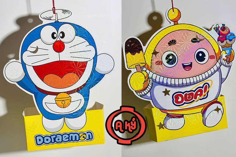 lồng đèn giáy phản quảng doremon